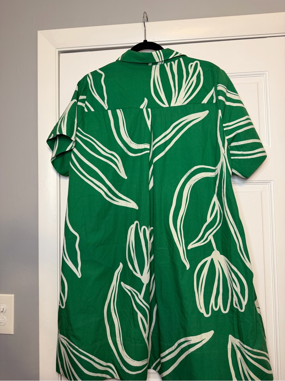 Anthropologie Pollie Short-Sleeve Swing Tunic Mini Dress - Picture 2 of 2